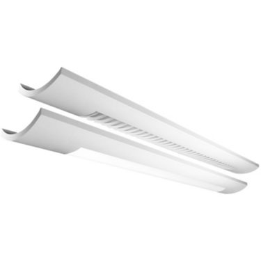 Sona 1LC Down wall LED, 2200 lm/4ft, 3000/3500/4000K Direct/Indirect, White Louver Down - Diffuser Up (80% Down)
