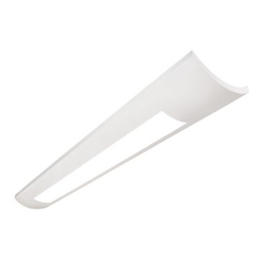 Sona 1LC Down suspended LED, 2200 lm/4ft, 3000/3500/4000K Direct/Indirect, White Louver Down - Diffuser Up (80% Down)