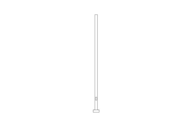 Contemporary Square Straight Shaft Poles (SPS)