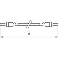 Dimension Drawing (with table) - InteGrade spacer cable 0.5m white