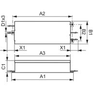Dimension Drawing (with table) - XITANIUM 100W 0.7A PROG+ GL-Z sXt