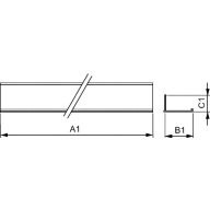 Dimension Drawing (with table) - InteGrade profile 1175mm(46")