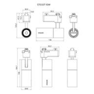 Projector 10W Dimensional Drawing