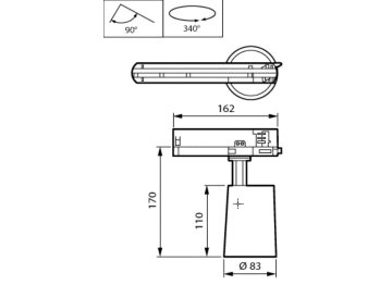Dimension Drawing (without table) - ST210T 39S/840 PSU WB WH