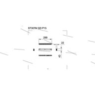Dimension Drawing (without table) - ST298M Grid 15W 930 30D