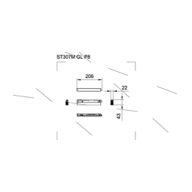 Dimension Drawing (without table) - ST298M L Flood 8W 940