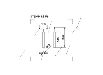 Dimension Drawing (without table) - ST298M Suspension 5W 930 36D