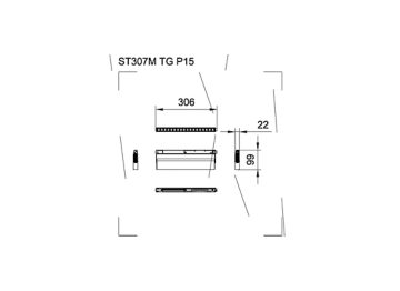 Dimension Drawing (without table) - ST298M Tiltable Grid 15W 930 30D