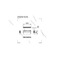 Dimension Drawing (without table) - ST298M Tiltable Grid 8W 930 30D