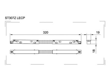 Dimension Drawing (without table) - ST298Z connector L Accessory TW