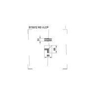 Dimension Drawing (without table) - ST298Z connector Vertical Accessory
