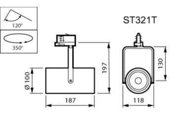  GREENSPACE ACCENT PROJECTOR GEN2 - Power supply unit - Wide beam - 36°