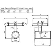 Dimension Drawing (without table) - ST332B 12S/PW930 PSU-E HMB WH481 125