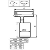 Dimension Drawing (without table) - ST771T 27S/830 PSU WB SI