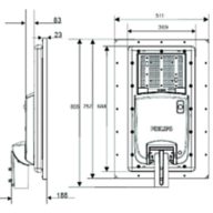 Dimension Drawing (without table) - BRP710 LED30 NW 60MO PDIM30 BLE SOLAR EX