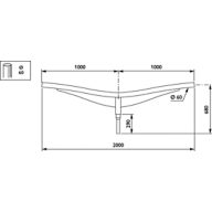 Dimension Drawing (without table) - JRB350 MBP-T 1000 60 RAL