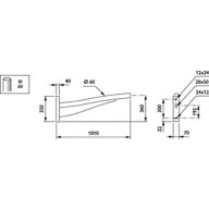 Dimension Drawing (without table) - JRB350 MBW 1000 RAL