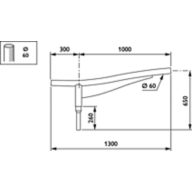Dimension Drawing (without table) - JRB350 MBP-S 1000 60 RAL