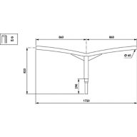 Dimension Drawing (without table) - JRB360 MBP-S 900 60 RAL