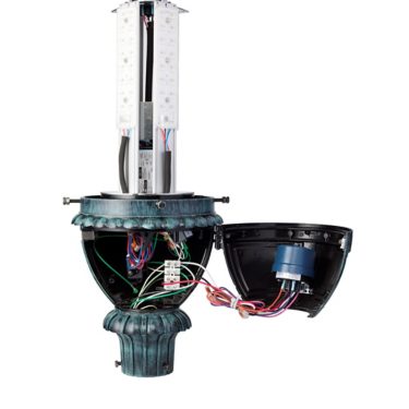 Hadco Refractive Globe Post Top with LumiLock LED GX5 (RL34/RL54