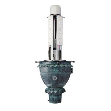 Hadco Refractive Globe Post Top with LumiLock LED GX5 (RL34/RL54