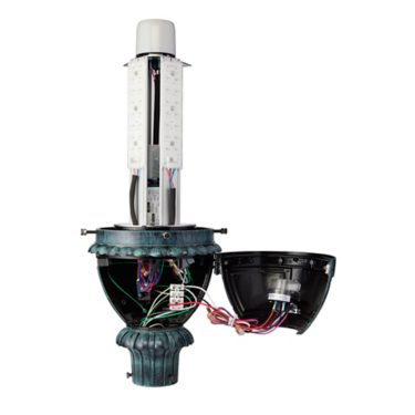 Hadco Refractive Globe Post Top with LumiLock LED GX5 (RL34/RL54