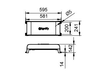 Dimension Drawing (without table) - EVP632 S 220-240 820W PSR