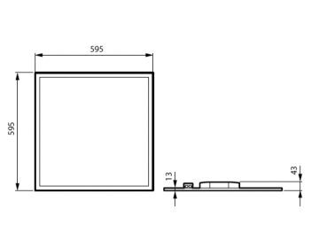 Dimension Drawing (without table) - RC330V 36S/930 PSD W60L60 MXO SC