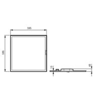 Dimension Drawing (without table) - RC330V 42S/940 SEIA W60L60 IA4 ELW3MXOSC