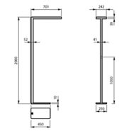 Dimension Drawing (without table) - FS486F 125S/930 PSD-T BSWD REC WH
