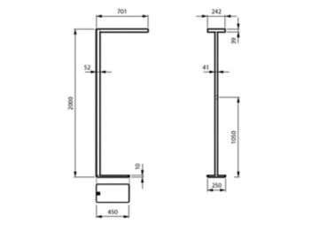 Dimension Drawing (without table) - FS485F 125S/940 PSD-T ACL REC WH