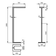 Dimension Drawing (without table) - FS486F 125S/930 PSD-T BSWD U WH