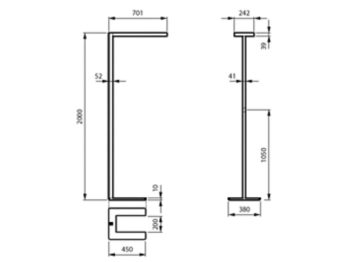 Dimension Drawing (without table) - FS485F 150S/940 PSD-T ACL U BK