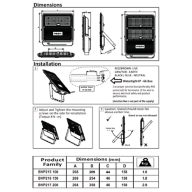 Dimension Drawing (without table) - BVP217 LED200 WW 200W WB GR PSU