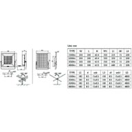 Dimension Drawing (without table) - BVP080 LED48/757 200 G2