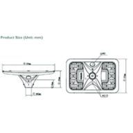 Dimension Drawing (without table) - BPP750 LED19 CW AIO solar post top