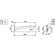 Dimension Drawing (without table) - JPP300 MBP 1000 60 RAL