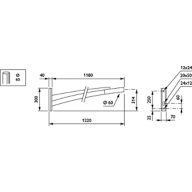 Dimension Drawing (without table) - JPP300 MBP 1200 60 RAL