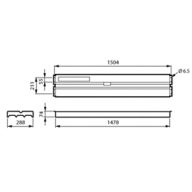 Dimension Drawing (without table) - BCS375 165S/840 PSD W29L148 DA35-FR