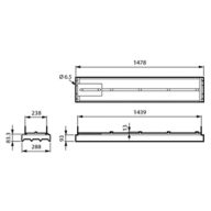 Dimension Drawing (without table) - BPS375 165S/840 PSD W29L148 WB-NB