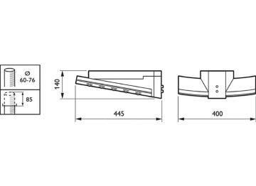  STELA-SQUARE GEN2 - LED module 2700 lm - LED - 740 neutral white - Power supply unit with DALI interface - 220-240 V - 50 to 60 Hz - Safety class I - Standard road optic for S-class - Polymethyl methacrylate bowl/cover - Gray - Luminaire surge protection level until 10 kV differential mode and 10 kV common mode - Spigot for diameter 60 to 76 mm