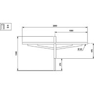 Dimension Drawing (without table) - JRP510 MBP-T 1000 60 RAL