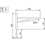 Dimension Drawing (without table) - JRP510 MBP-S 1000 60 RAL