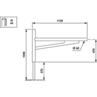 Dimension Drawing (without table) - JRP510 MBP-S 1100 60 RAL