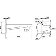 Dimension Drawing (without table) - JRP510 MBW 1000 60 RAL