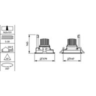 Dimension Drawing (without table) - GD621B 27S/PW930 PSU-E HMB WH