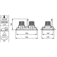 Dimension Drawing (without table) - GD622B 27S/830 PSU-E WB WH