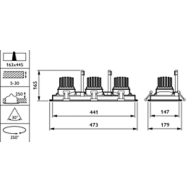 Dimension Drawing (without table) - GD623B 27S/830 PSU-E WB WH