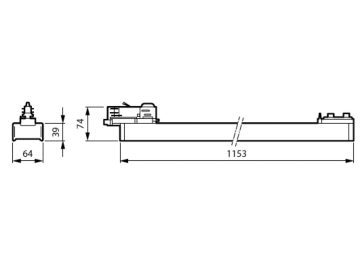 Dimension Drawing (without table) - SM504T 66S/930 PSU WB WH