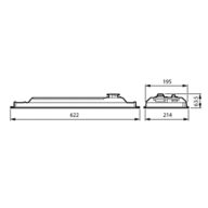 Dimension Drawing (without table) - RC517B 66S/830 PSU WB WH